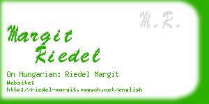 margit riedel business card